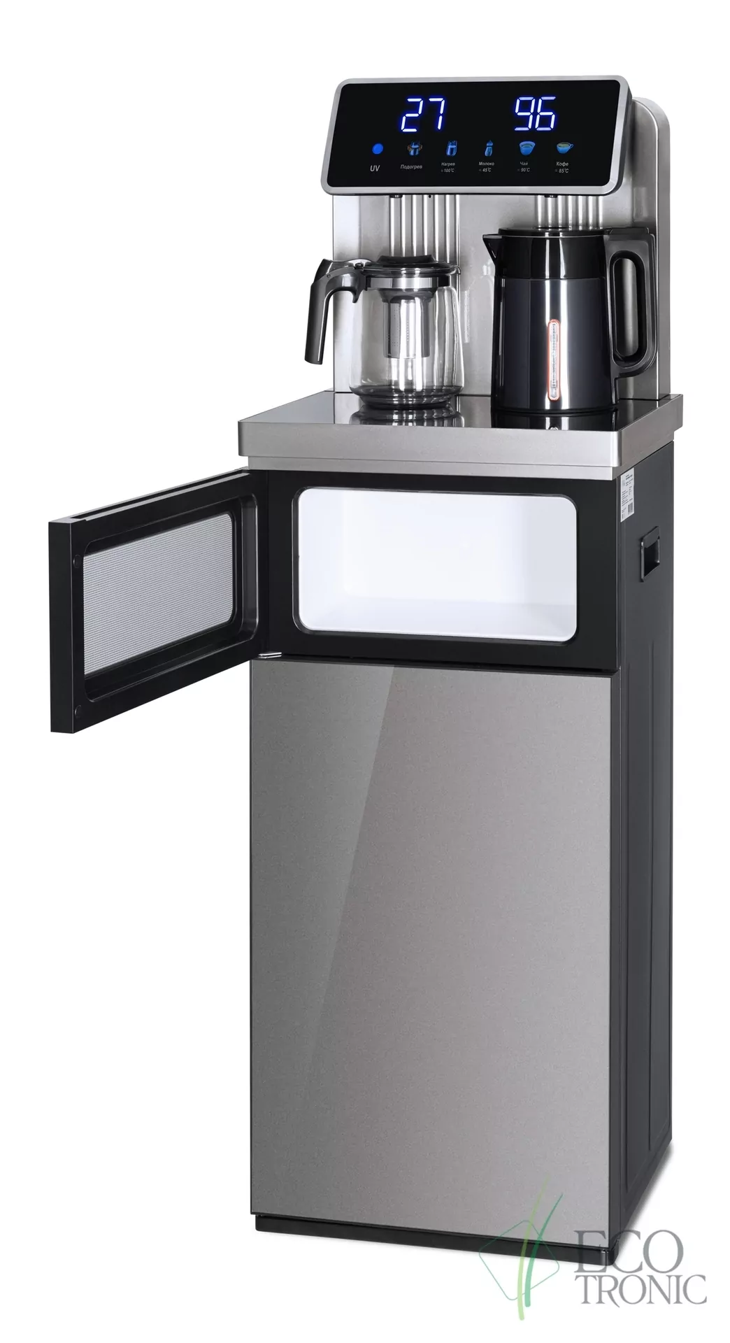 Кулер с чайным столиком Тиабар Ecotronic TB30-LNR UV grey
